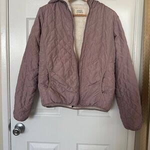 Ashley Quilted Jacket in Dusty Pink